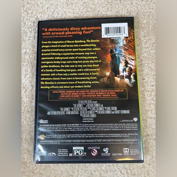 The Goonies DVD w/Slipcover - Picture 6 of 7